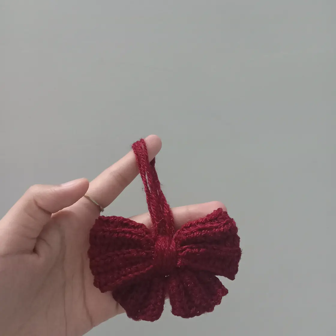 Red Bow Charm